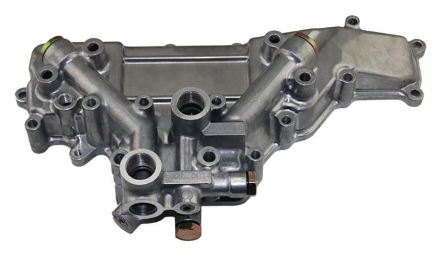 三一挖掘机三菱机油冷却器盖