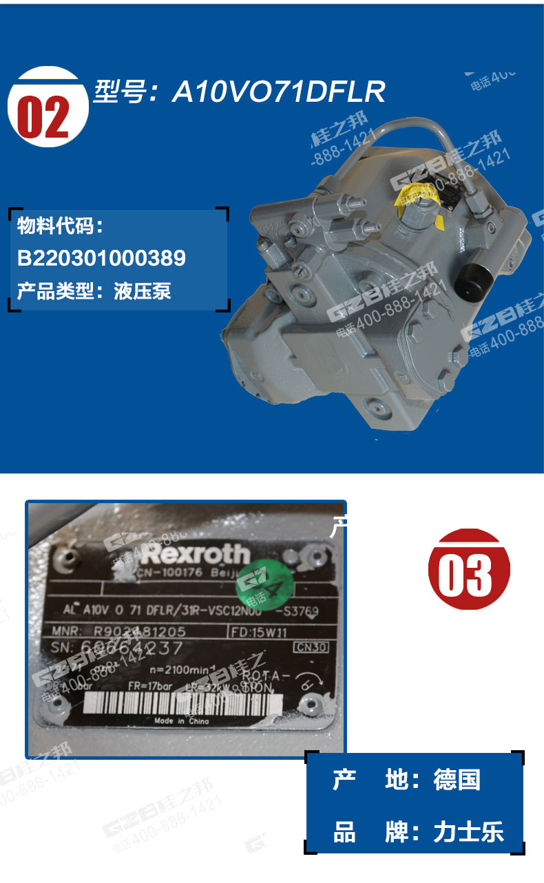 A10VO71DFLR液压泵