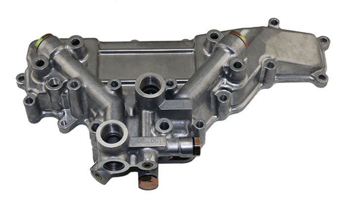 三一205挖机机油冷却器盖ME088778