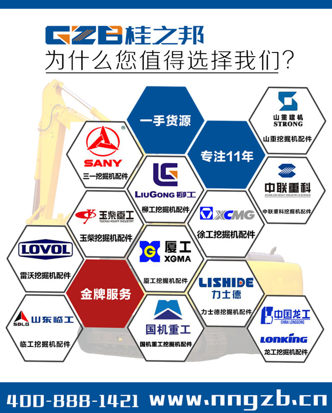 昆明挖机配件城哪家好-桂之邦