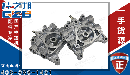 三一195挖机机油滤清器安装座ME088794 挖掘机滤芯件批发